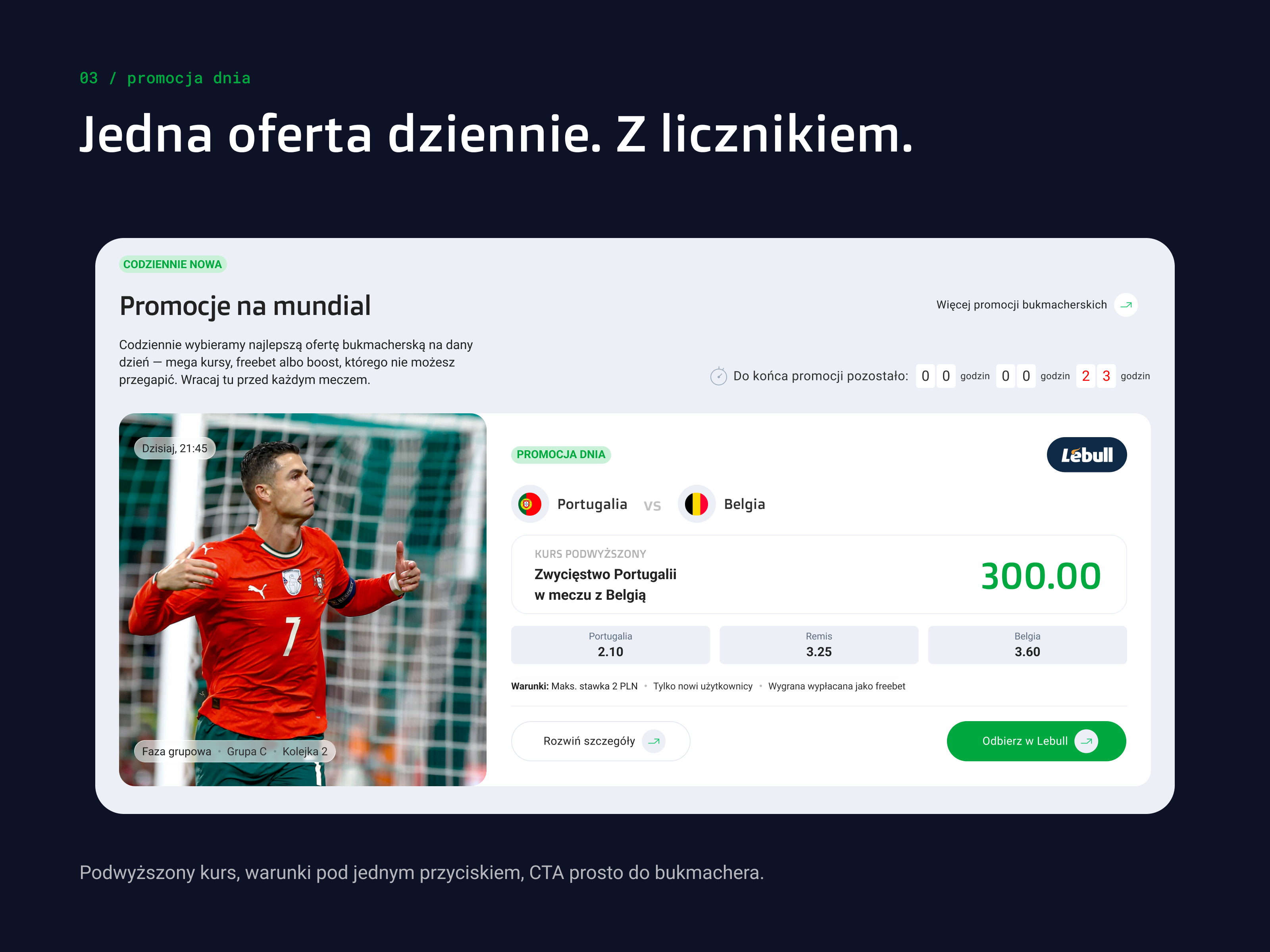 Promocja dnia z licznikiem