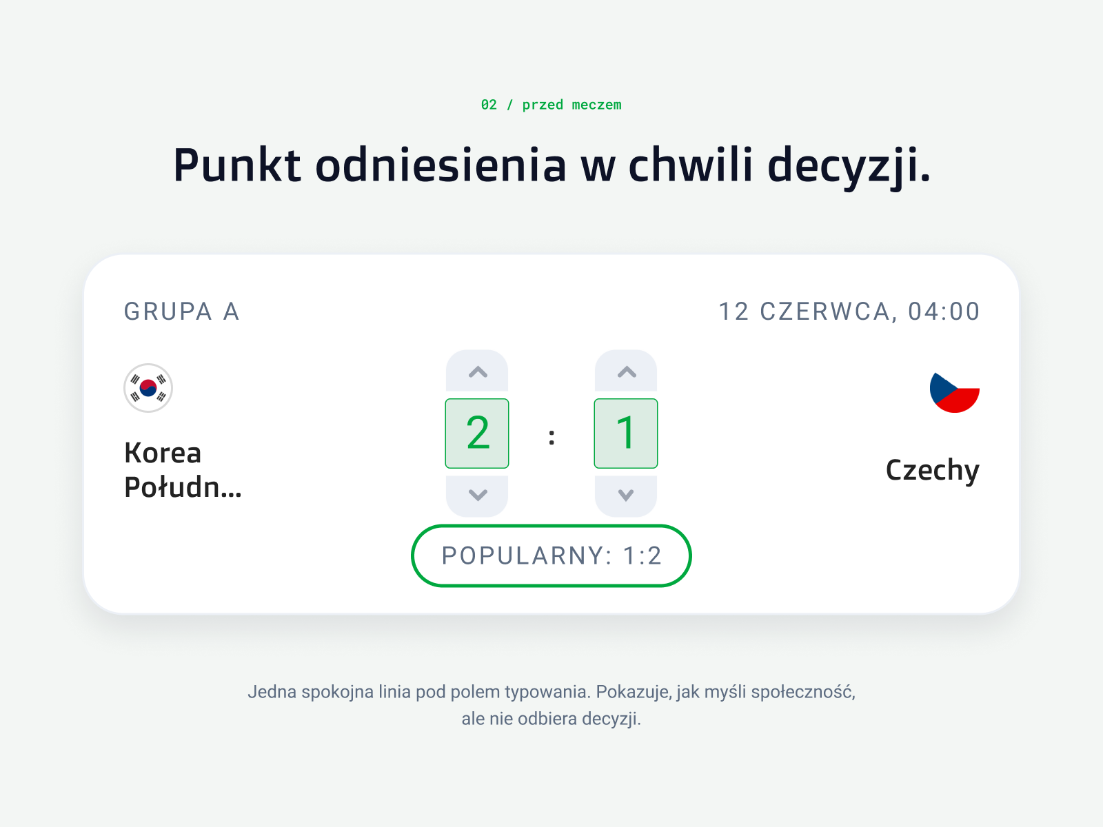 Przed meczem: popularny wynik