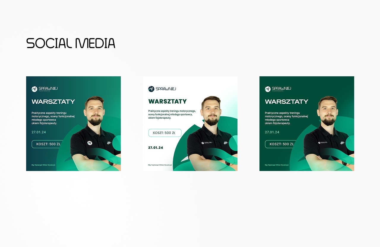 Wariant systemu logo SPRAWNIEJ 4
